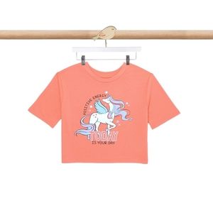 Girl's Short-Sleeve Unicorn Graphic Tee